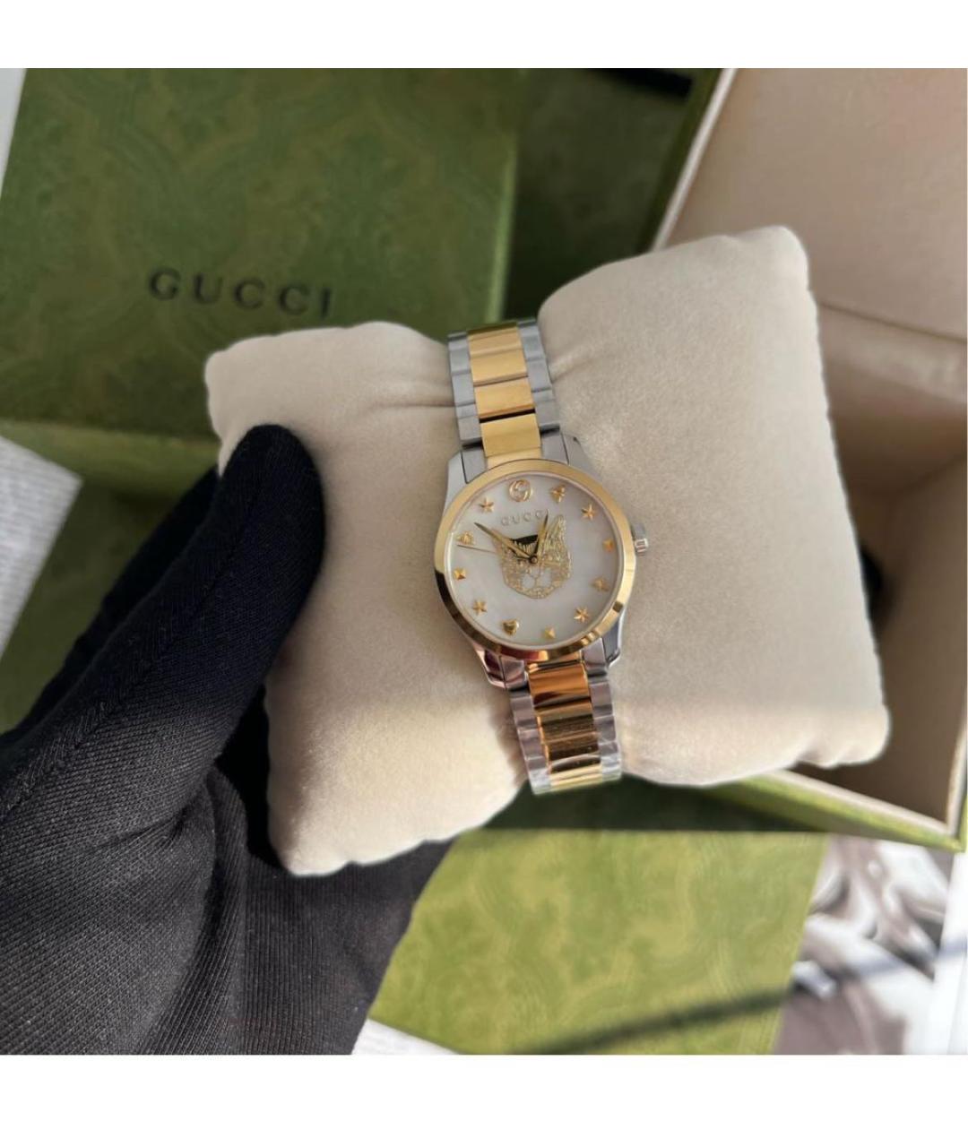 GUCCI Серебряные часы, фото 5