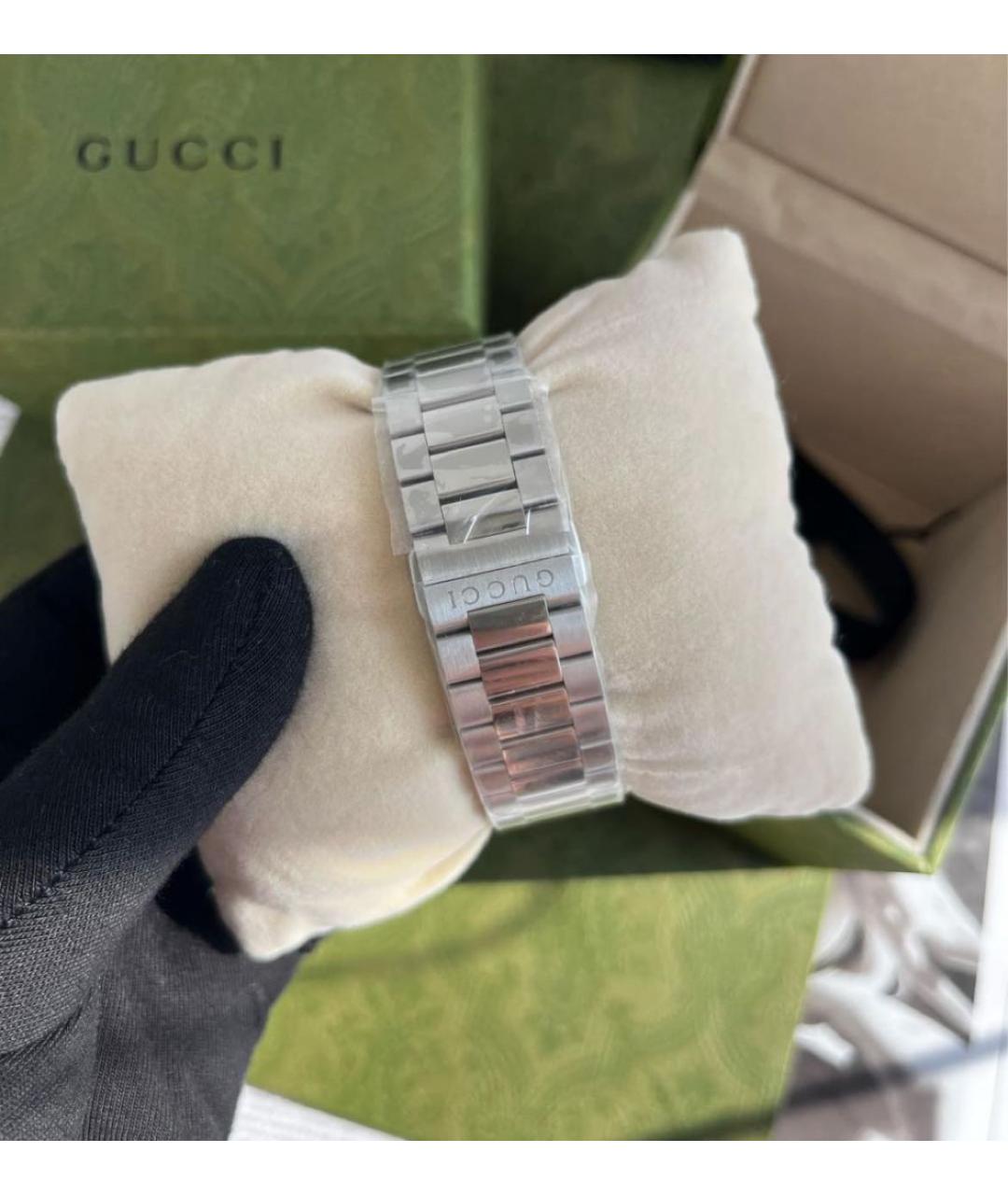 GUCCI Серебряные часы, фото 4