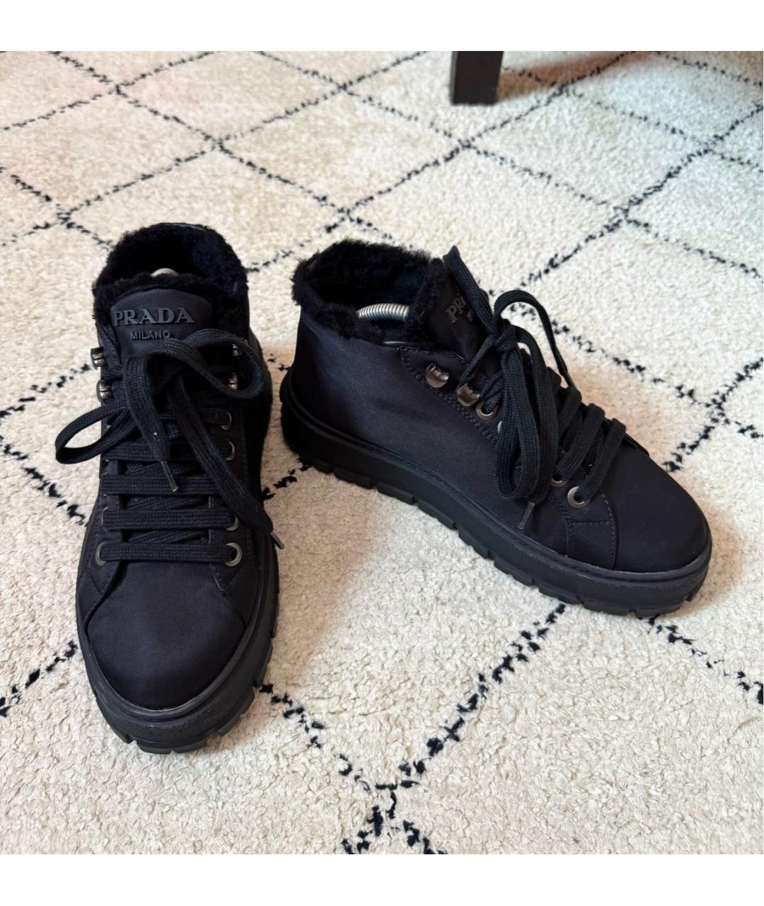 PRADA Черные ботинки, фото 4