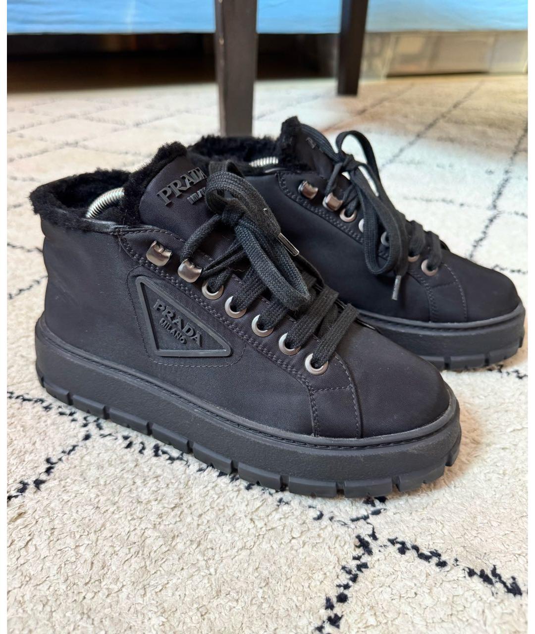 PRADA Черные ботинки, фото 6