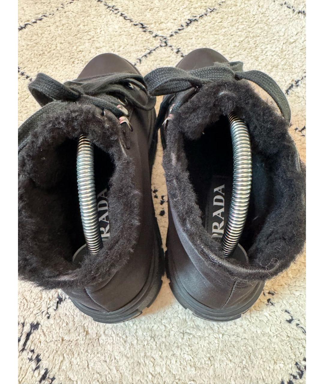PRADA Черные ботинки, фото 7