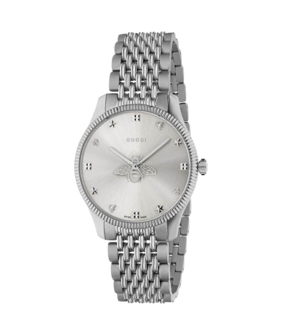 GUCCI Серебряные часы, фото 1