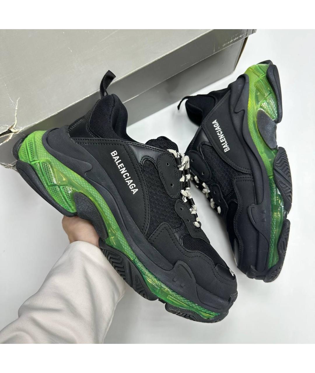 BALENCIAGA Черные низкие кроссовки / кеды, фото 5