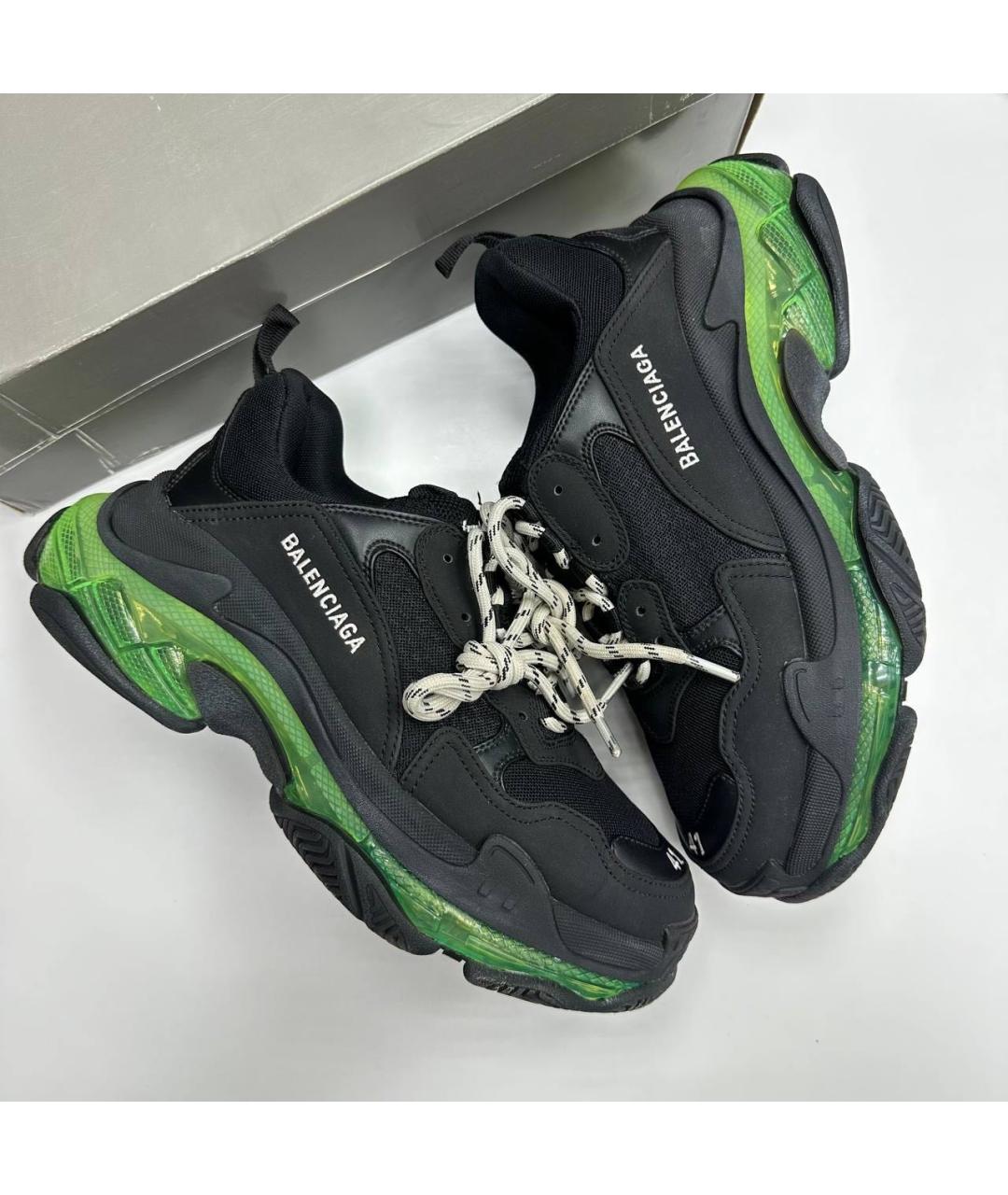 BALENCIAGA Черные низкие кроссовки / кеды, фото 9