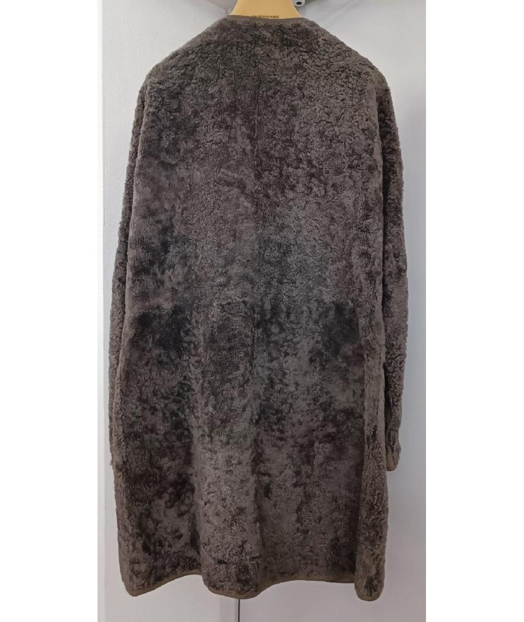 BRUNELLO CUCINELLI Коричневая кожаная дубленка, фото 3