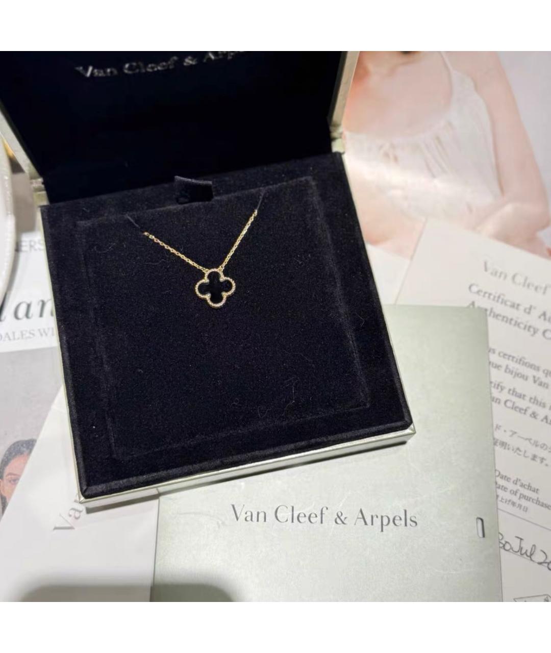 VAN CLEEF & ARPELS Черное колье из желтого золота, фото 5