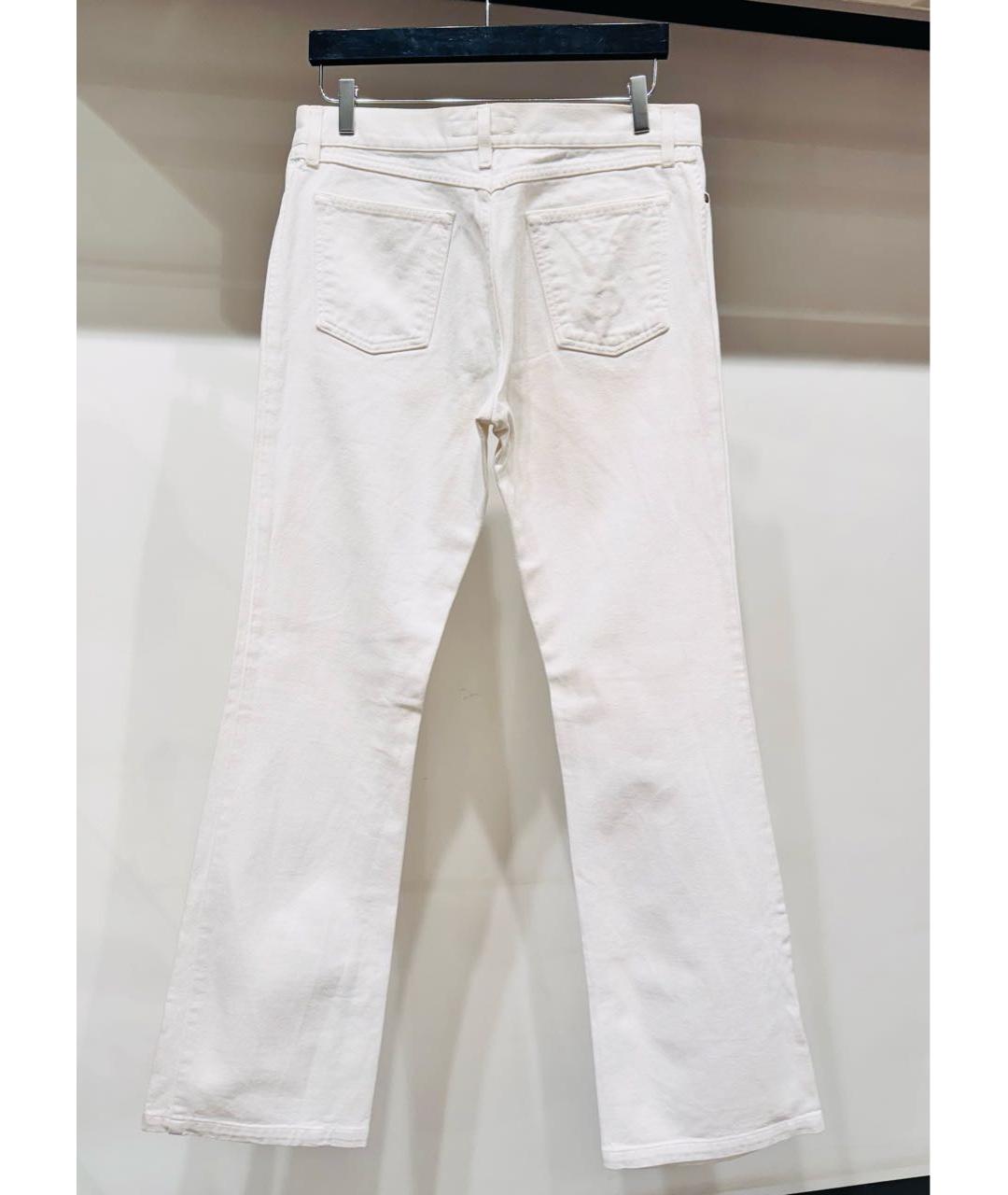 SAINT LAURENT Белые хлопковые джинсы, фото 3