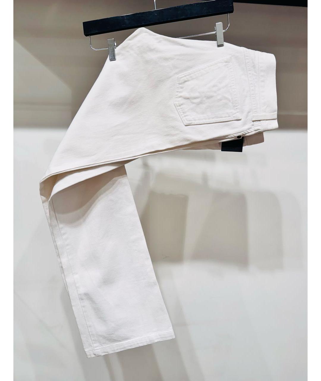 SAINT LAURENT Белые хлопковые джинсы, фото 2