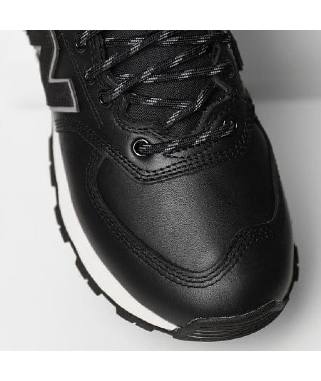NEW BALANCE Черные кожаные высокие кроссовки / кеды, фото 7