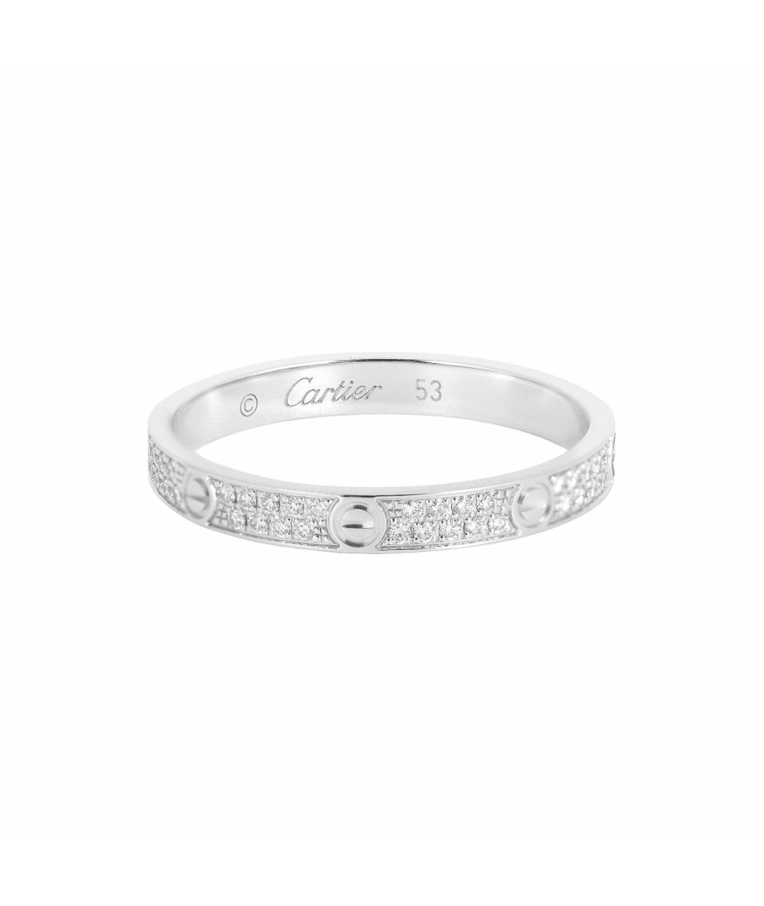 CARTIER Серебряное кольцо из белого золота, фото 1