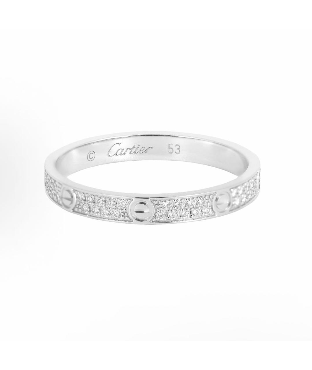 CARTIER Серебряное кольцо из белого золота, фото 6