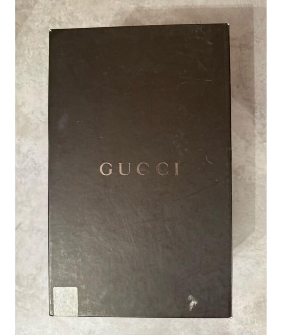 GUCCI Черные замшевые туфли, фото 4