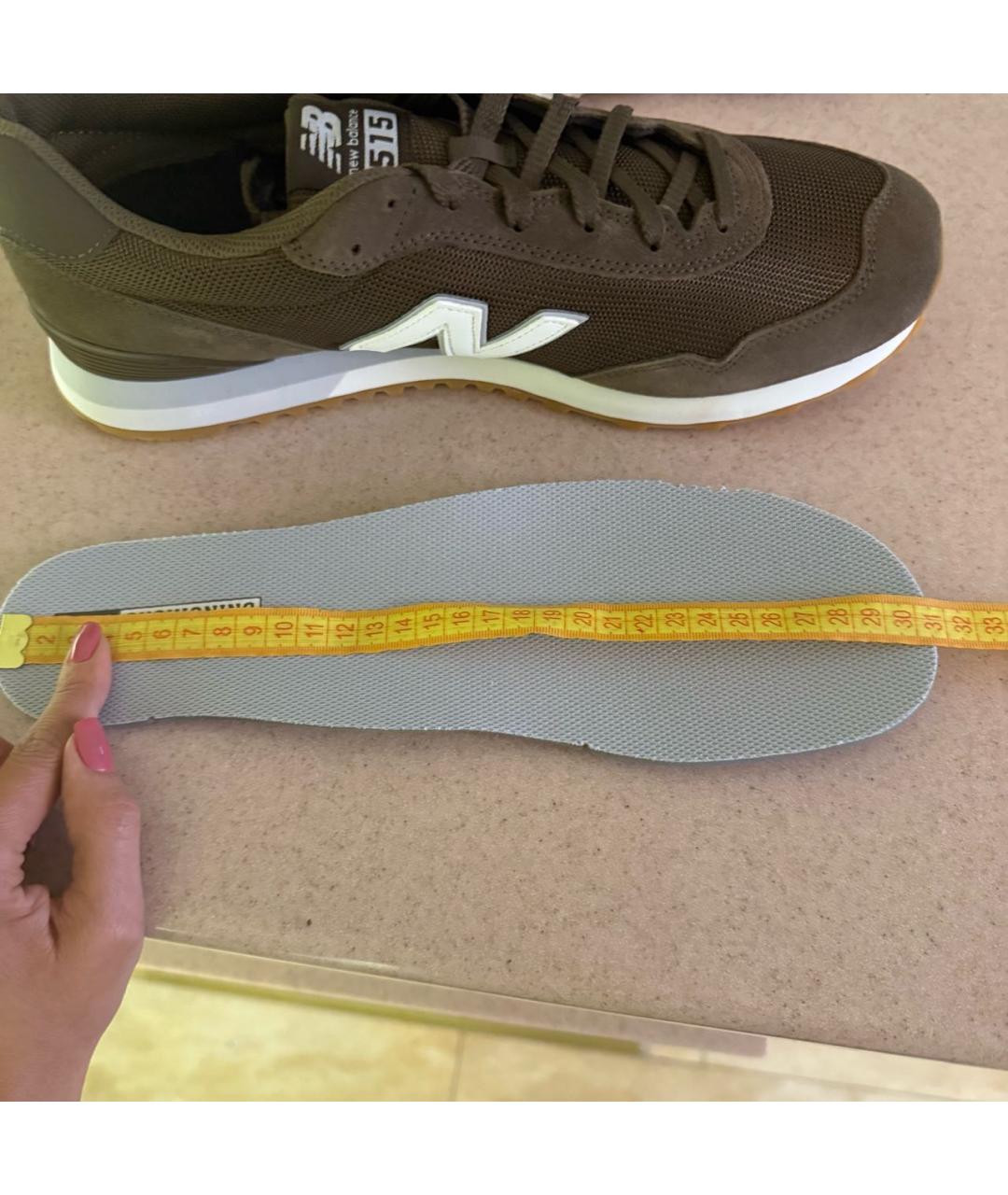 NEW BALANCE Коричневые замшевые низкие кроссовки / кеды, фото 2