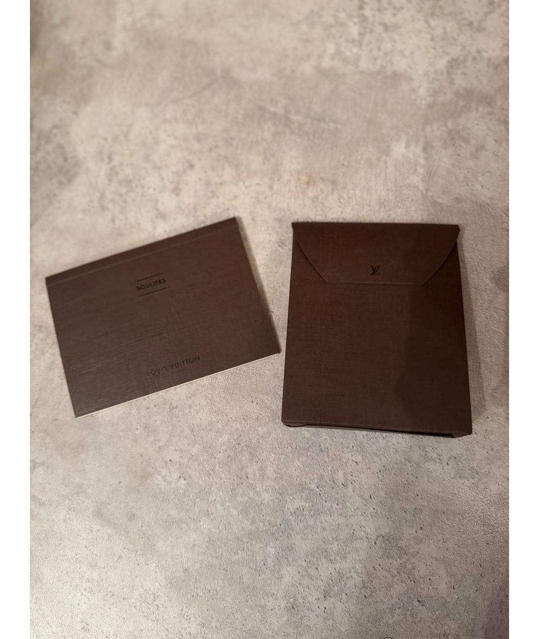 LOUIS VUITTON Темно-синие кожаные туфли, фото 5