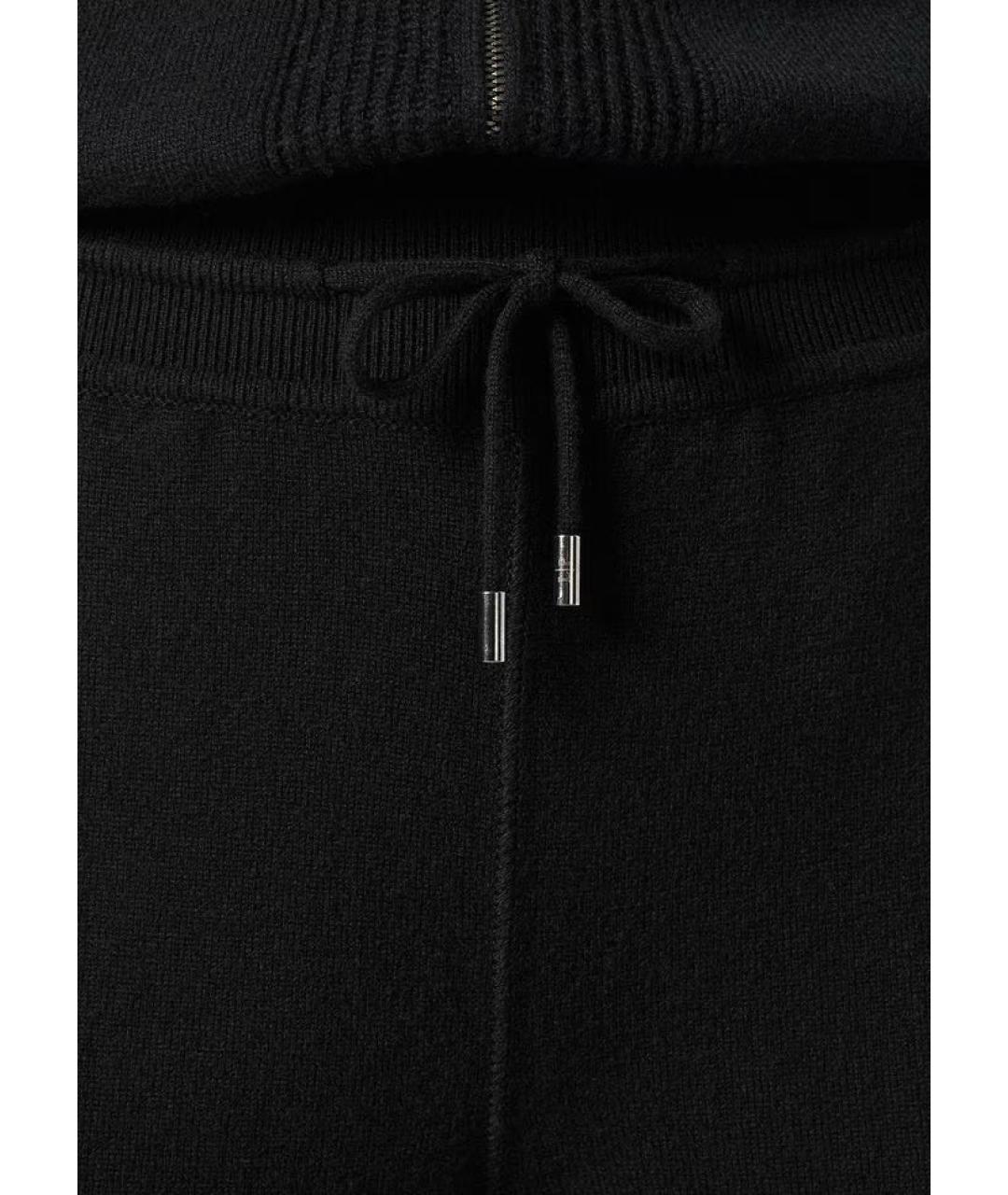 LORO PIANA Черные кашемировые брюки узкие, фото 4