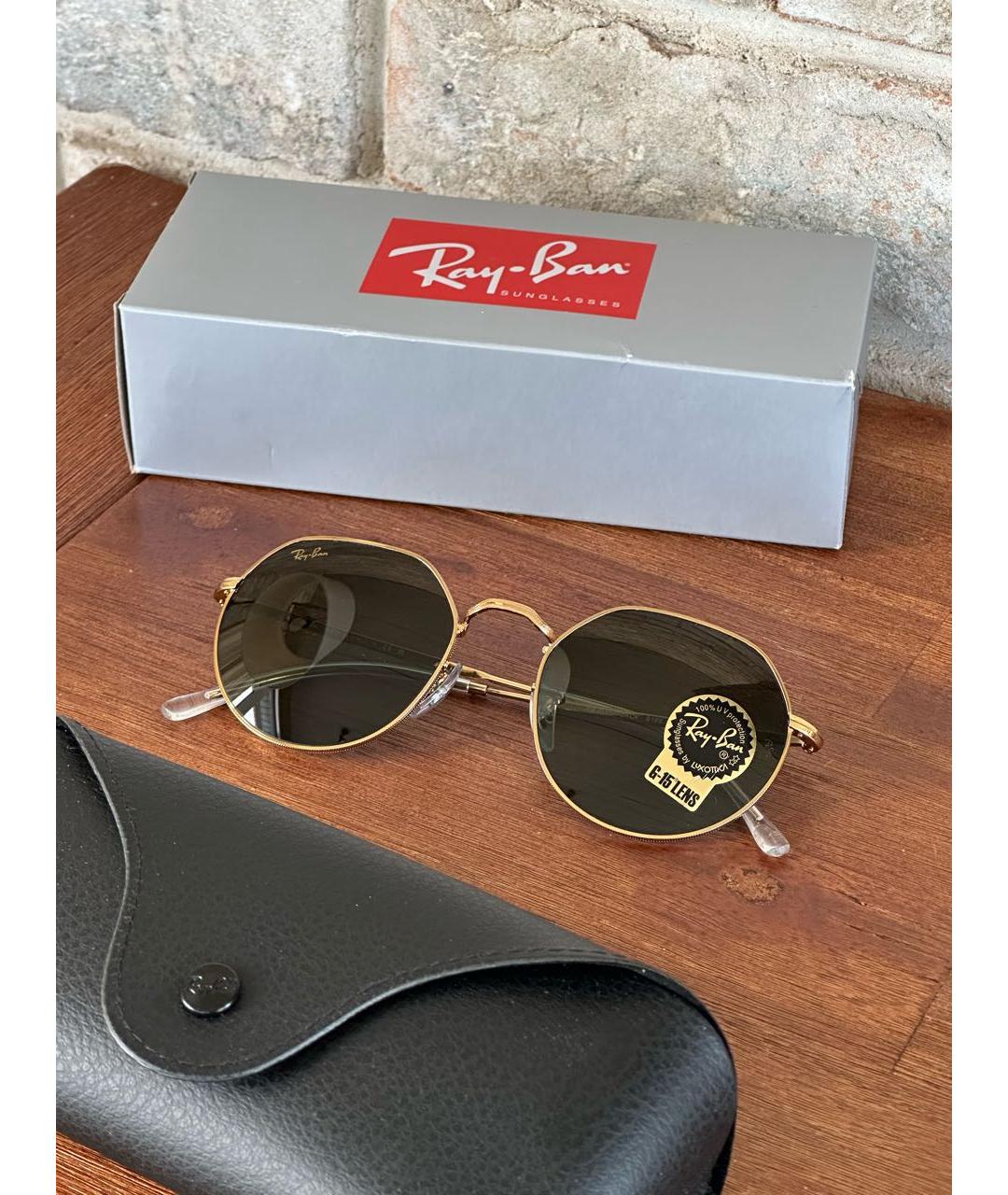 RAY BAN Хаки солнцезащитные очки, фото 6