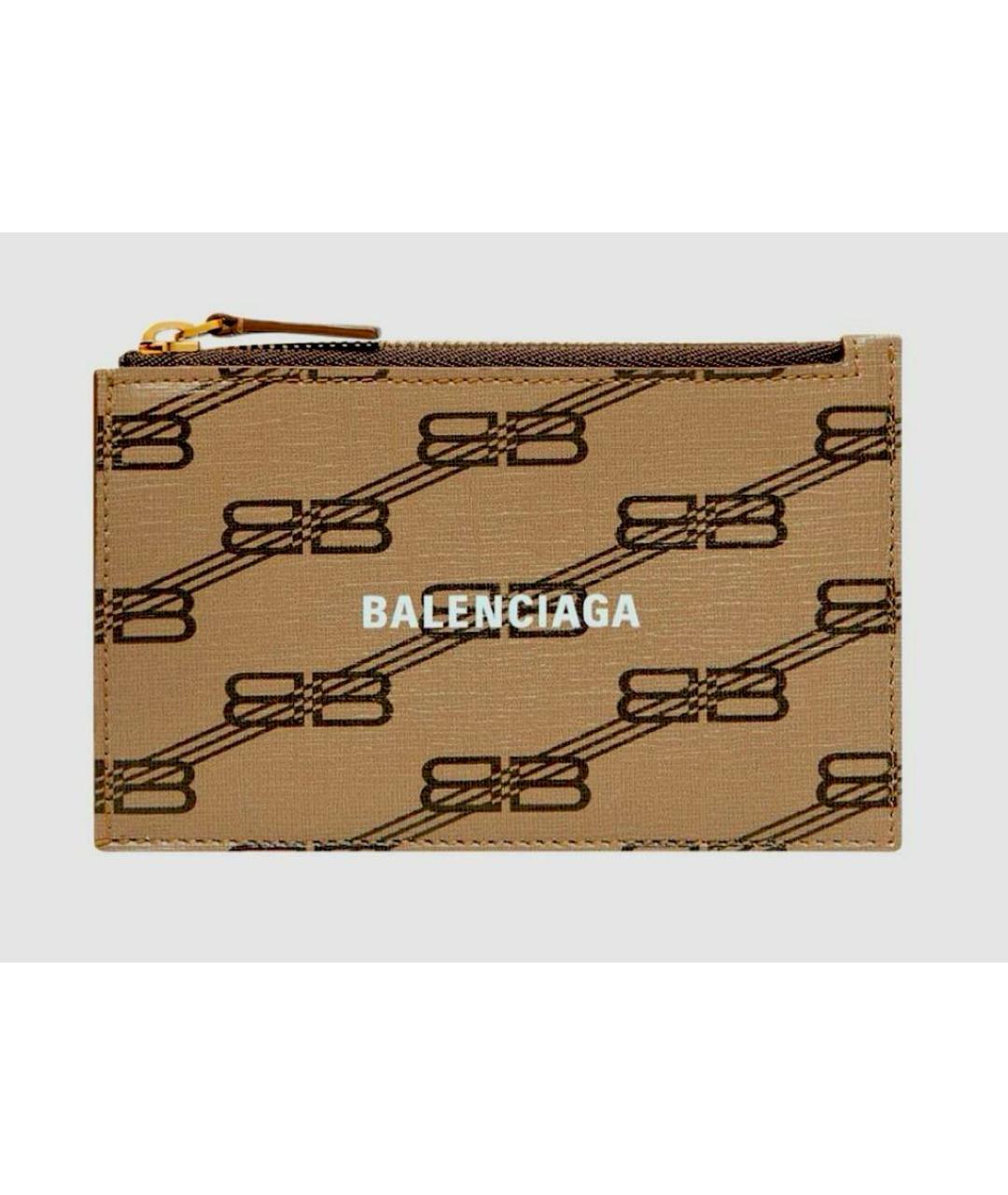 BALENCIAGA Коричневый кожаный кардхолдер, фото 9