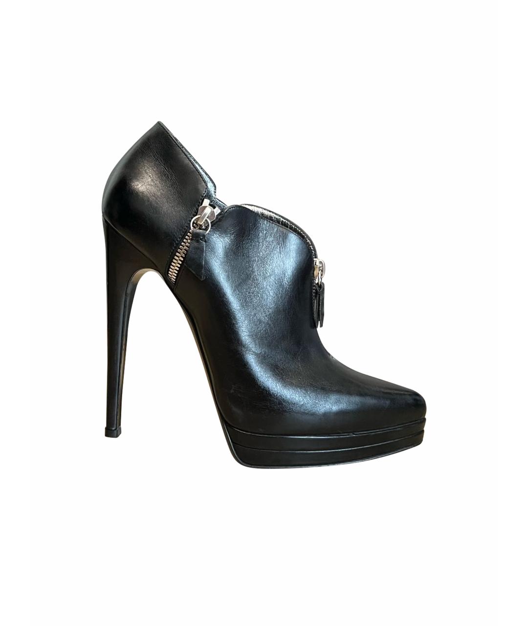 CASADEI Черные кожаные ботильоны, фото 1