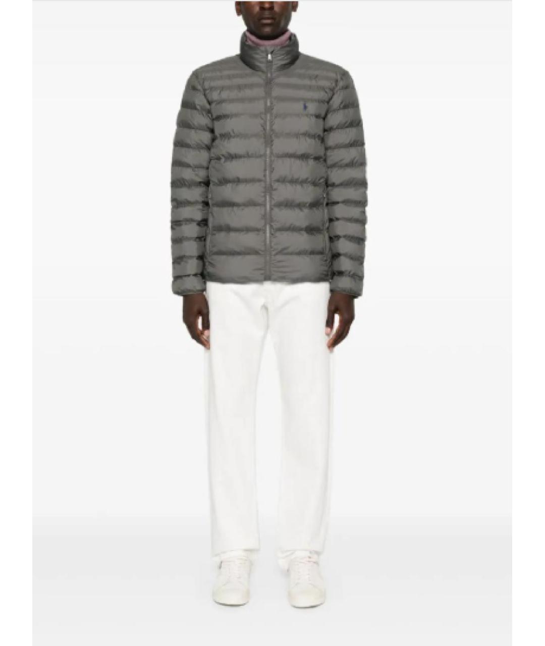 POLO RALPH LAUREN Серый пуховик, фото 2