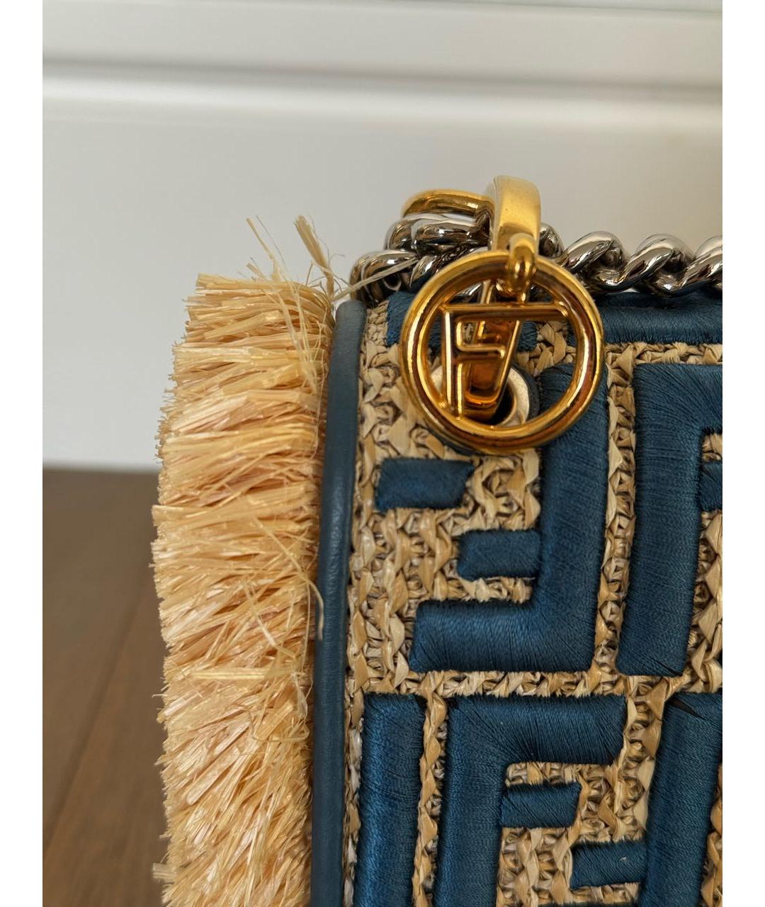 FENDI Синяя сумка через плечо, фото 5