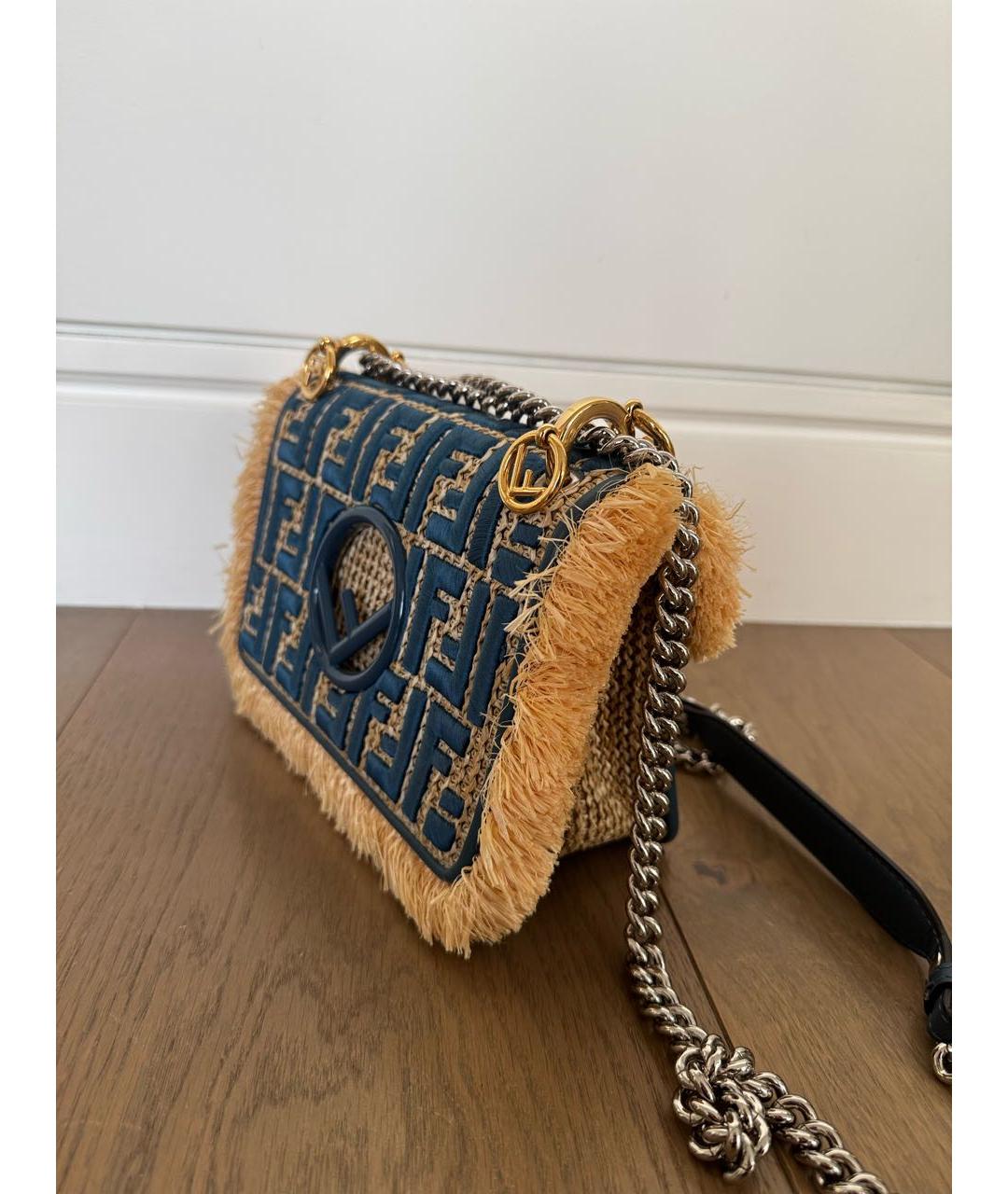 FENDI Синяя сумка через плечо, фото 2