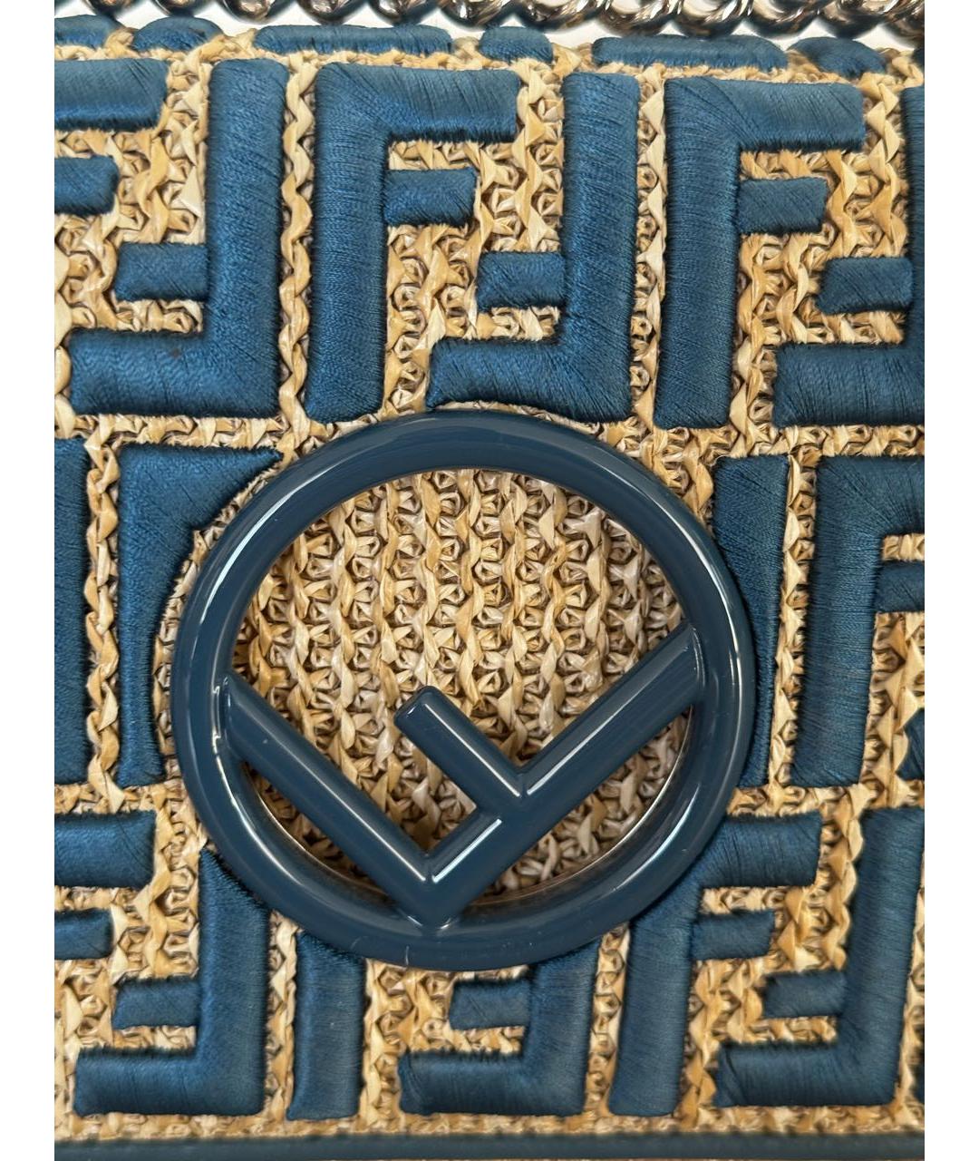 FENDI Синяя сумка через плечо, фото 4