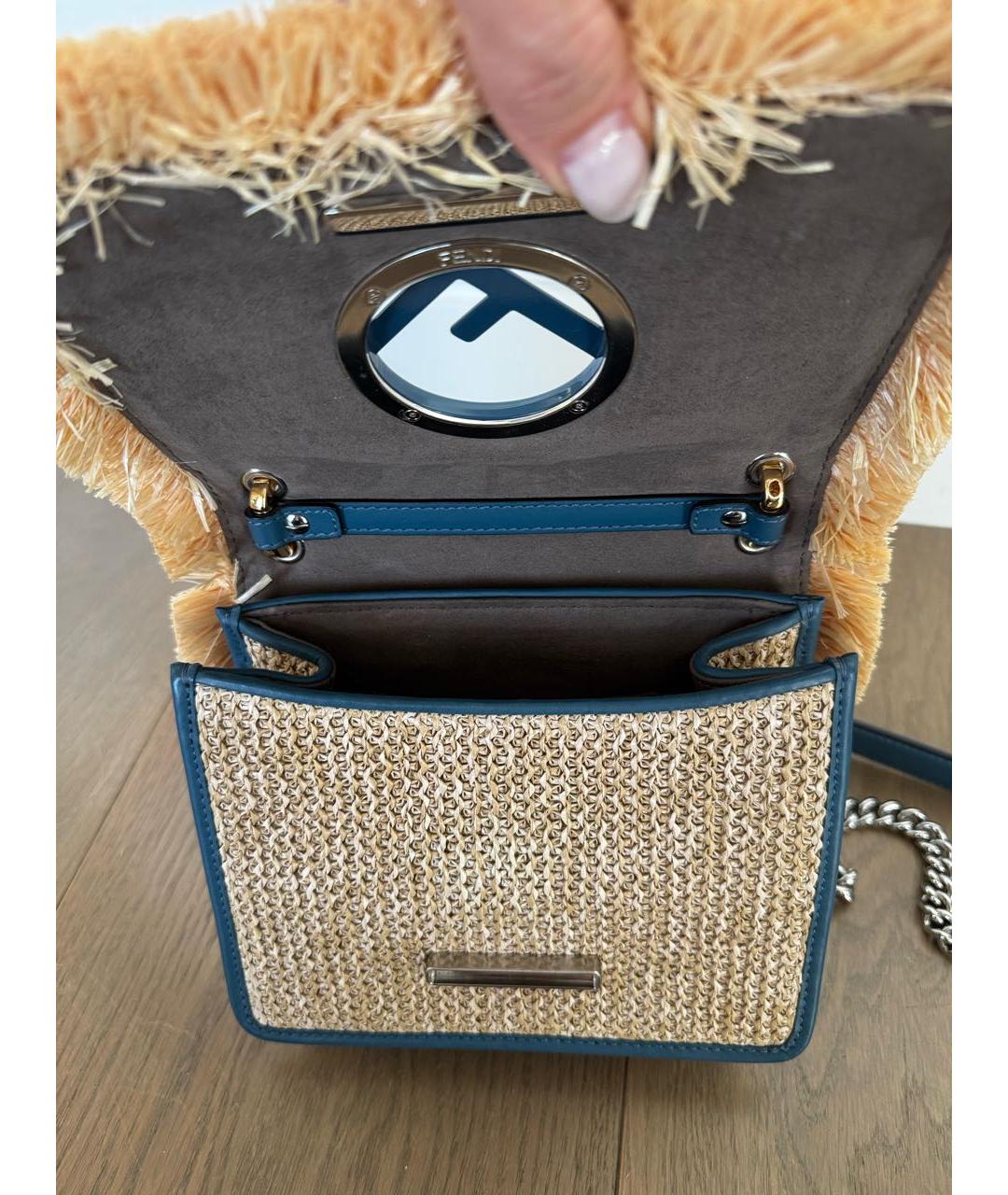 FENDI Синяя сумка через плечо, фото 6