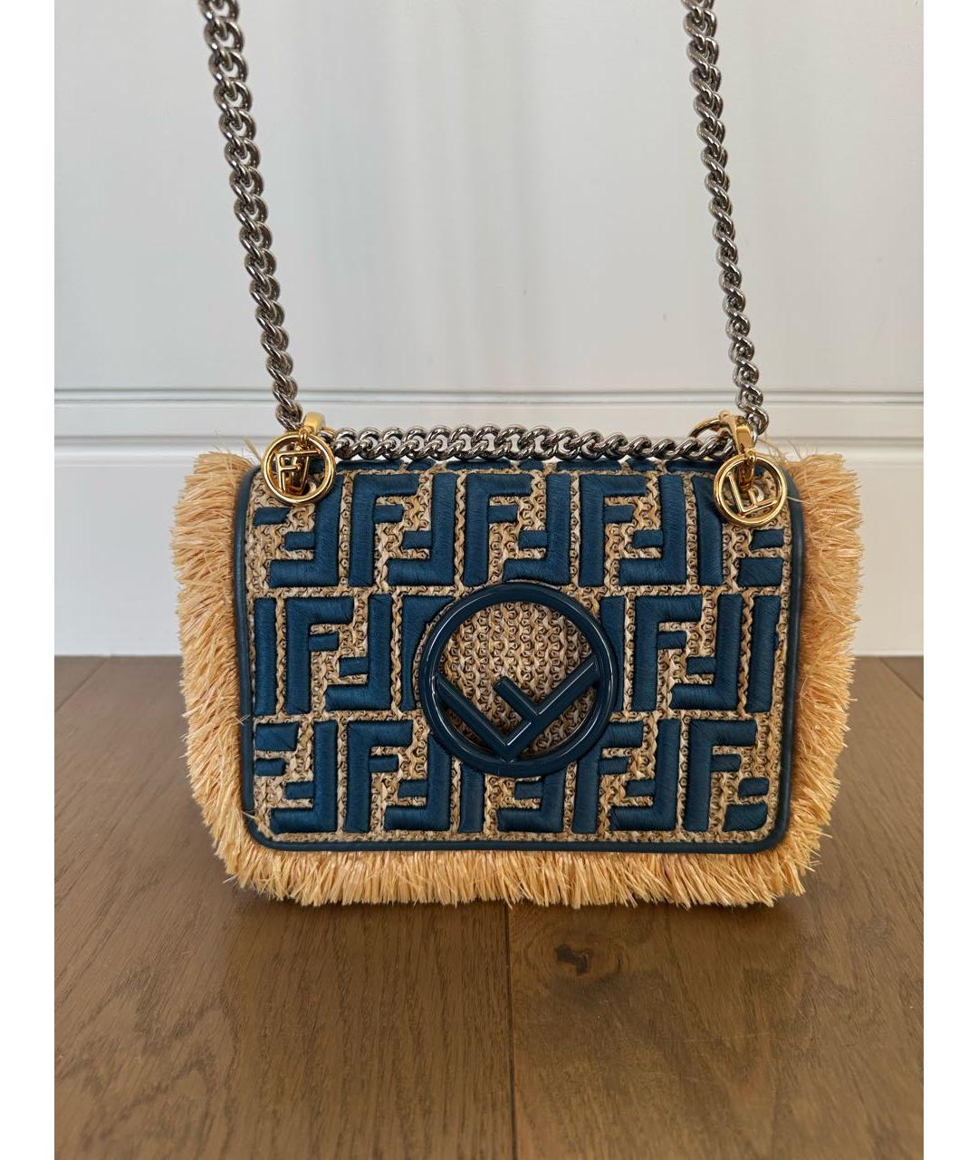 FENDI Синяя сумка через плечо, фото 8