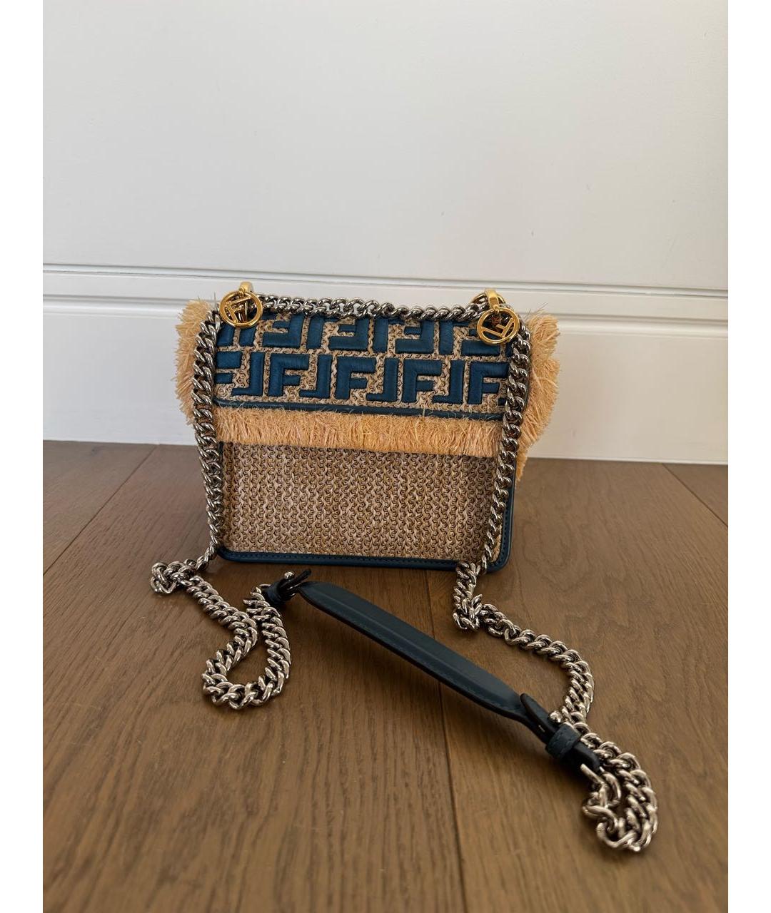 FENDI Синяя сумка через плечо, фото 3