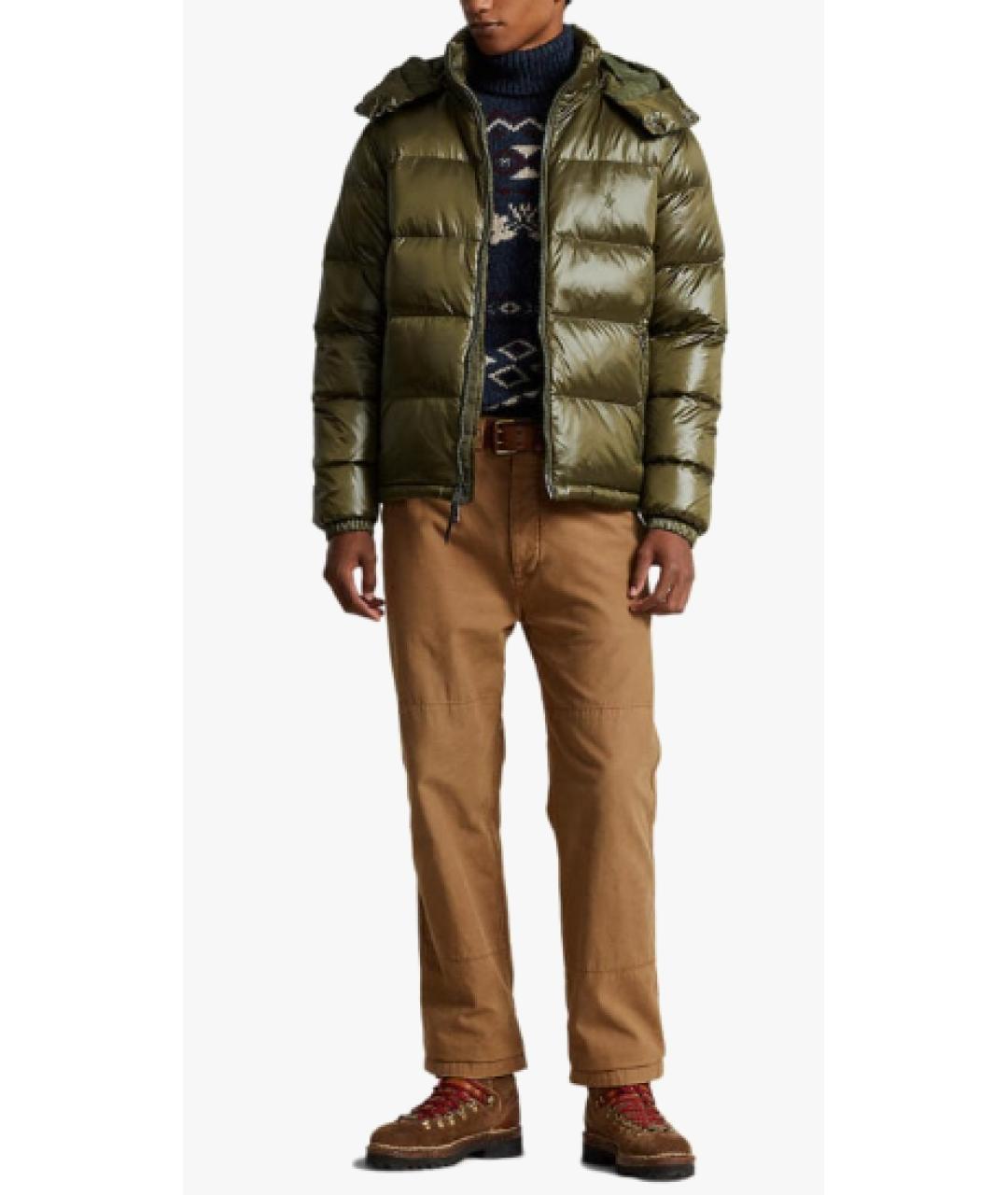 POLO RALPH LAUREN Хаки пуховик, фото 4