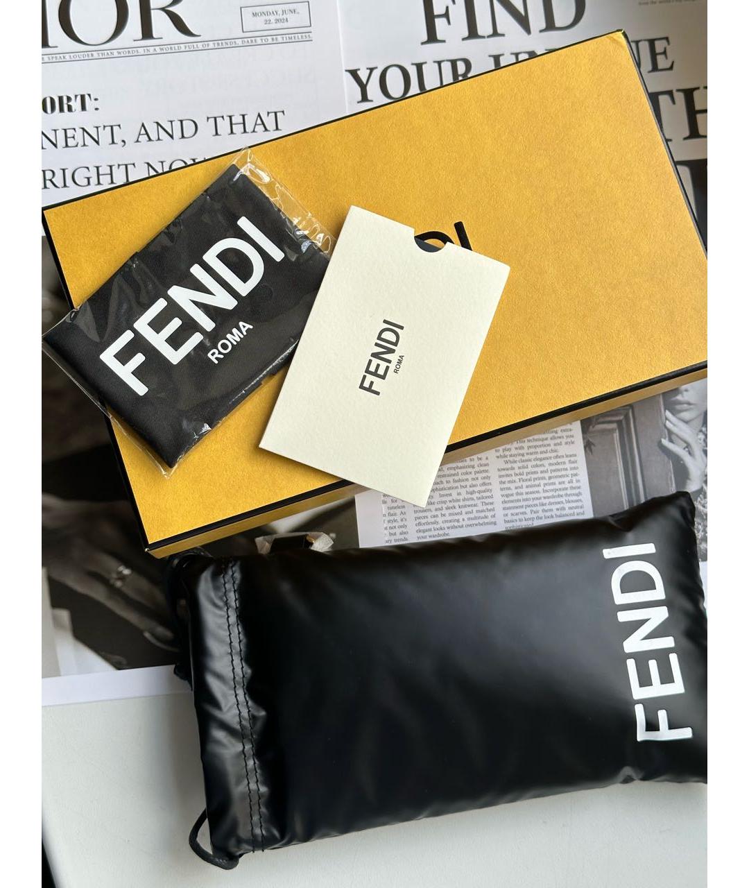 FENDI Бордовые металлические солнцезащитные очки, фото 6