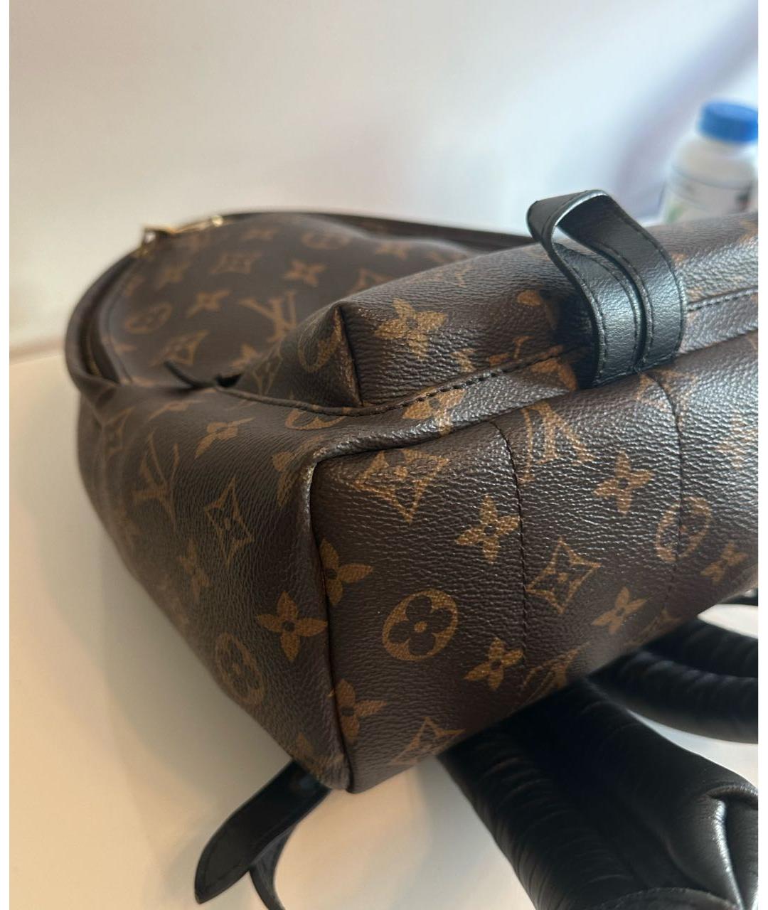 LOUIS VUITTON Коричневый рюкзак из искусственной кожи, фото 5