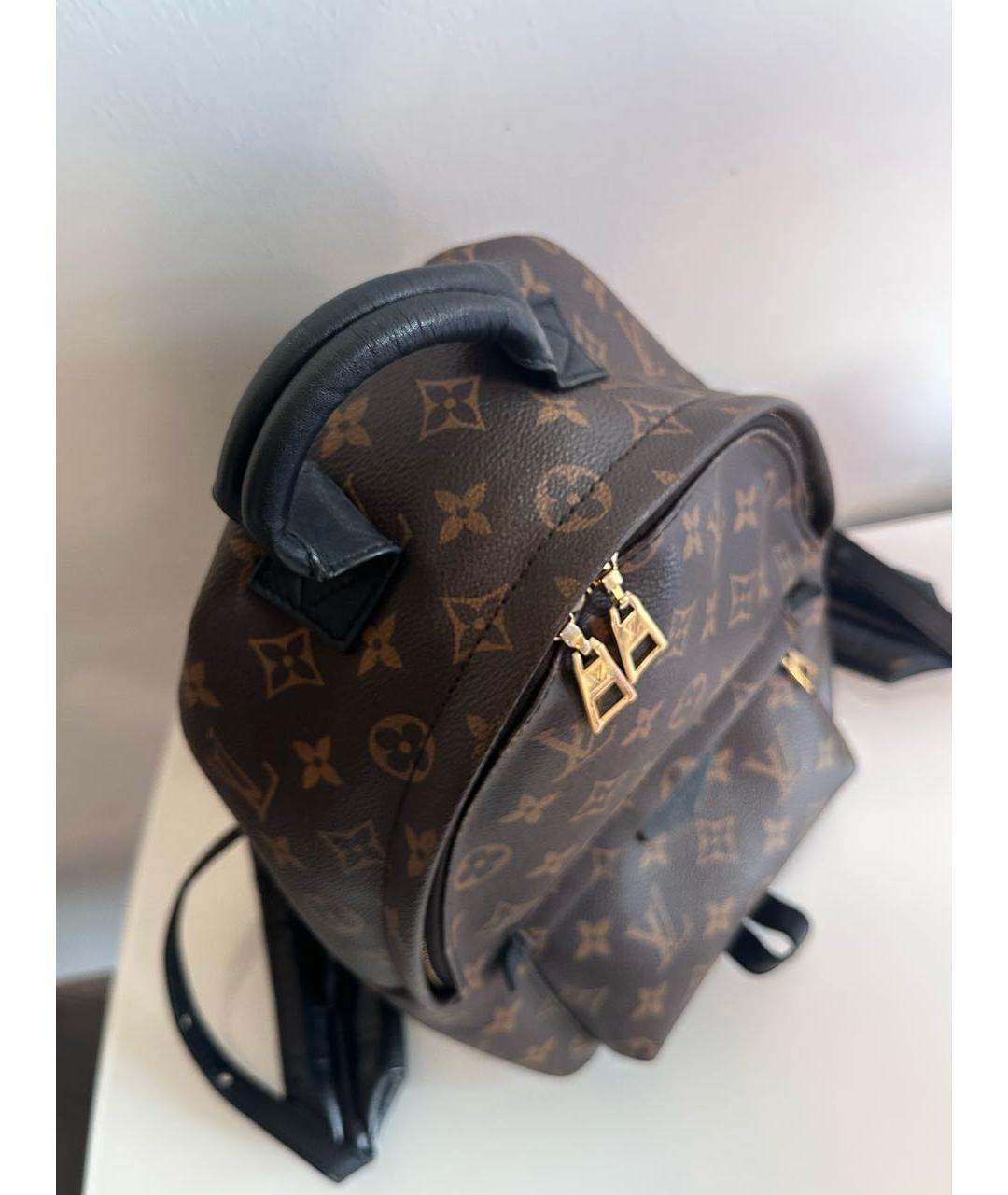 LOUIS VUITTON Коричневый рюкзак из искусственной кожи, фото 3