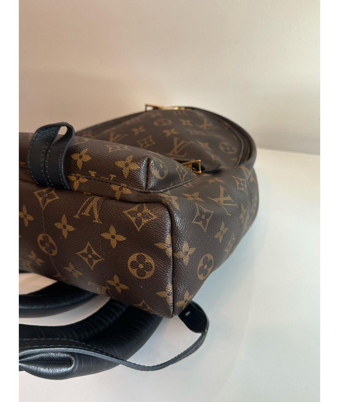 LOUIS VUITTON Коричневый рюкзак из искусственной кожи, фото 4