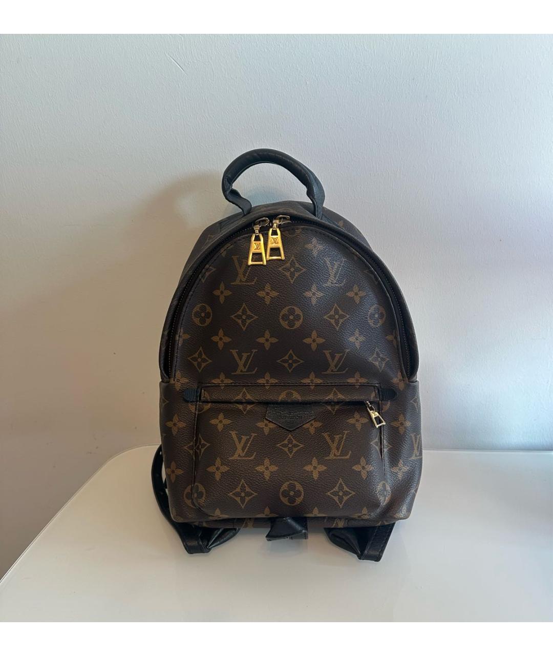 LOUIS VUITTON Коричневый рюкзак из искусственной кожи, фото 7