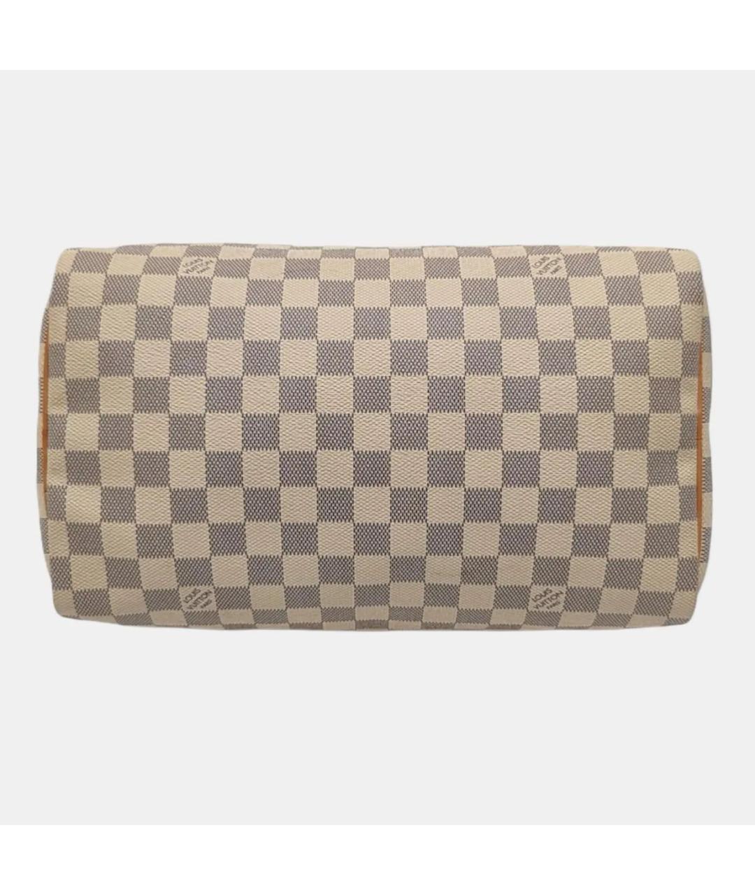 LOUIS VUITTON Бежевая кожаная сумка с короткими ручками, фото 5