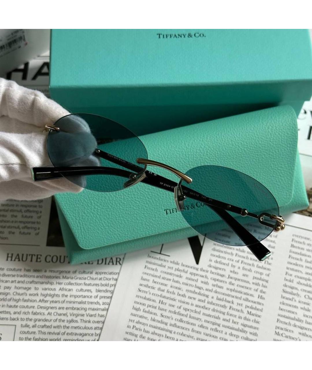 TIFFANY&CO Голубые солнцезащитные очки, фото 4