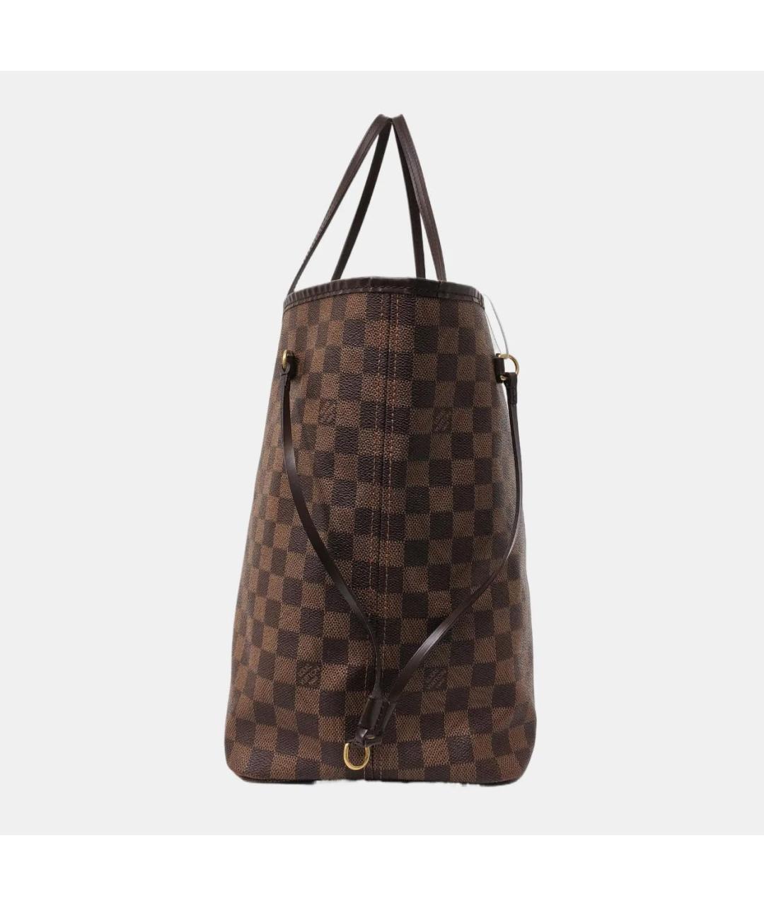 LOUIS VUITTON Коричневая кожаная сумка тоут, фото 2