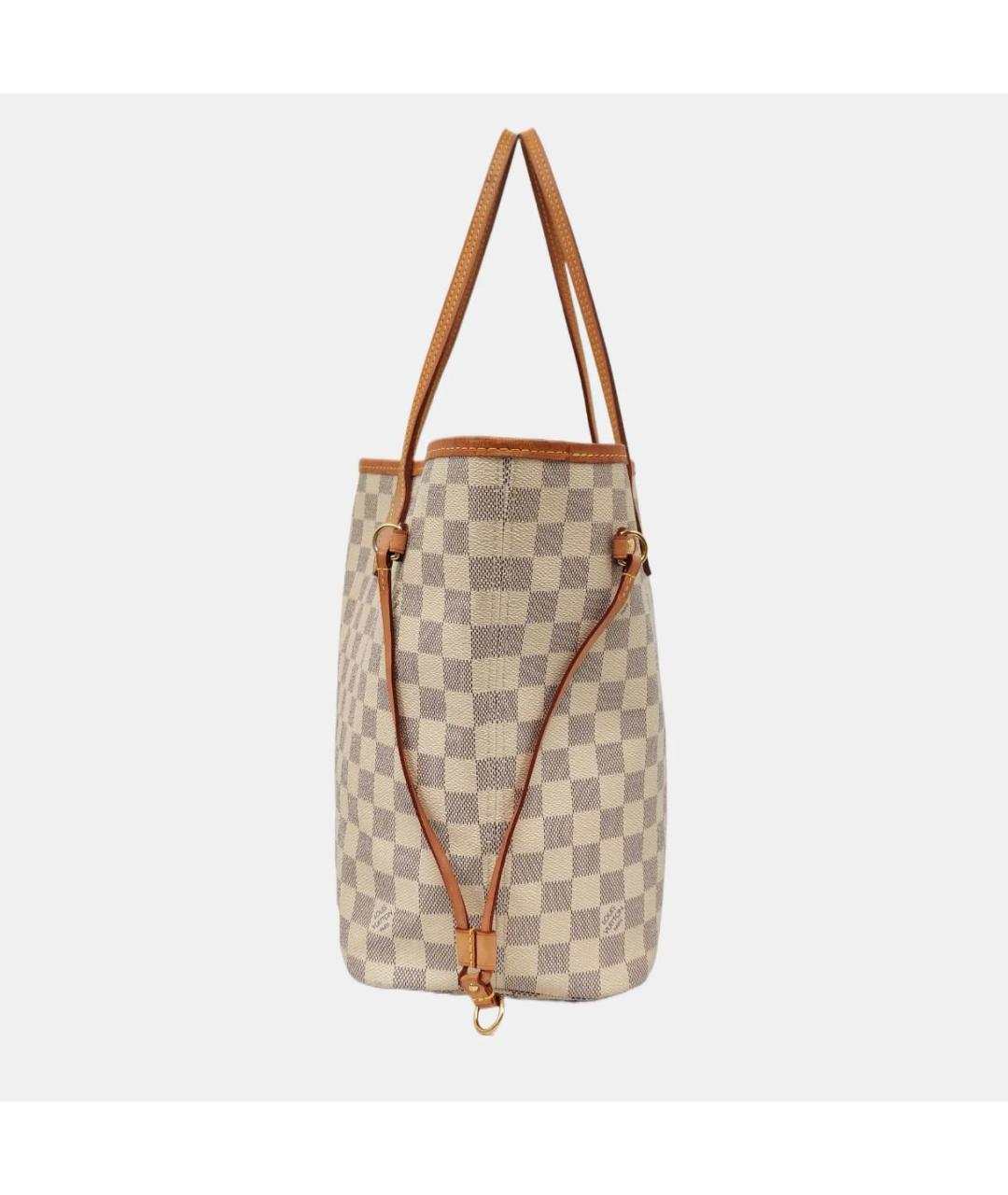 LOUIS VUITTON Бежевая кожаная сумка тоут, фото 2