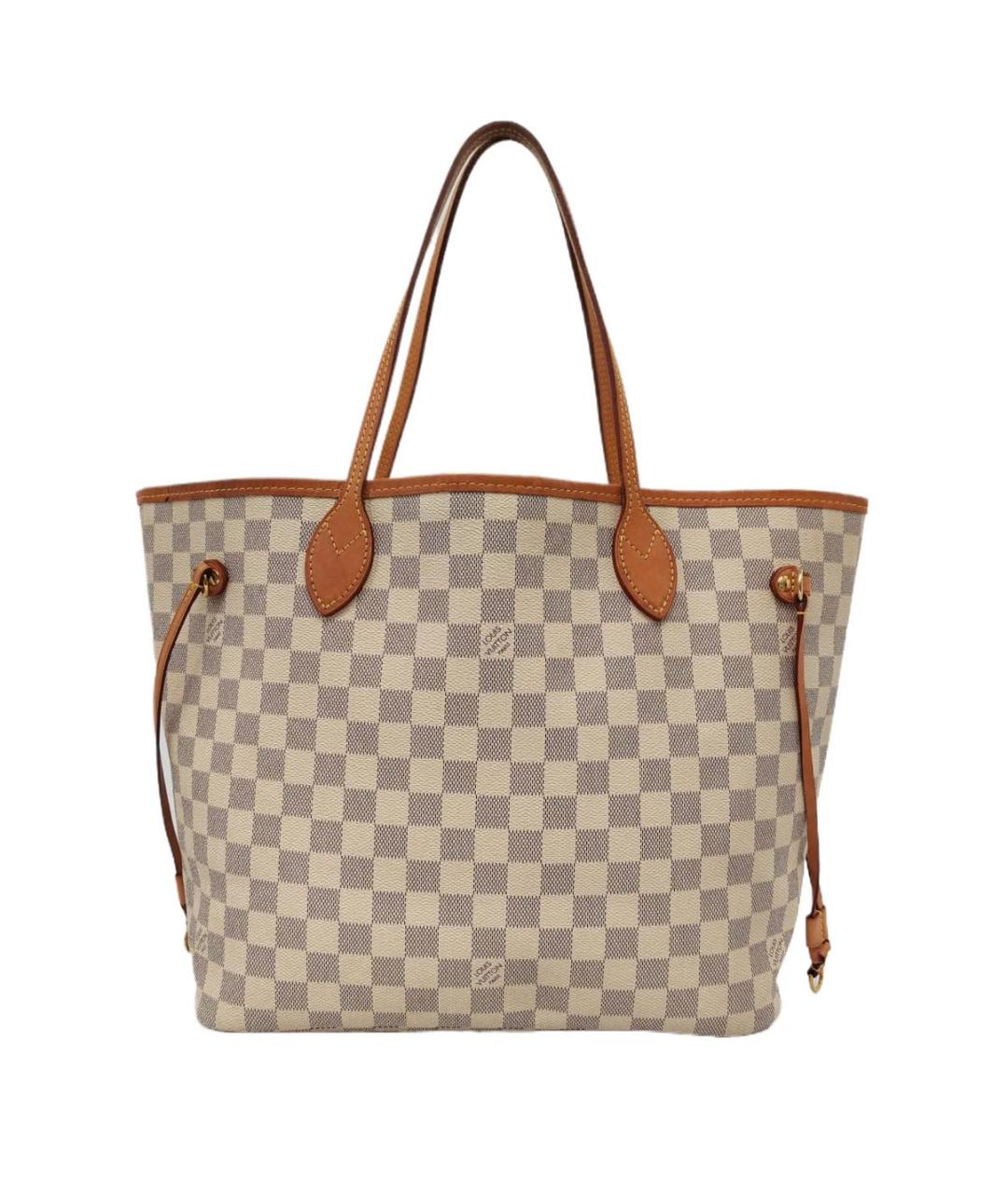 LOUIS VUITTON Бежевая кожаная сумка тоут, фото 1