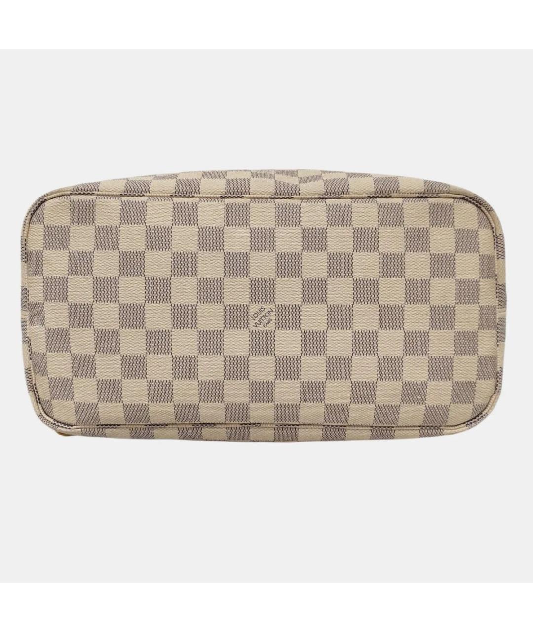 LOUIS VUITTON Бежевая кожаная сумка тоут, фото 5