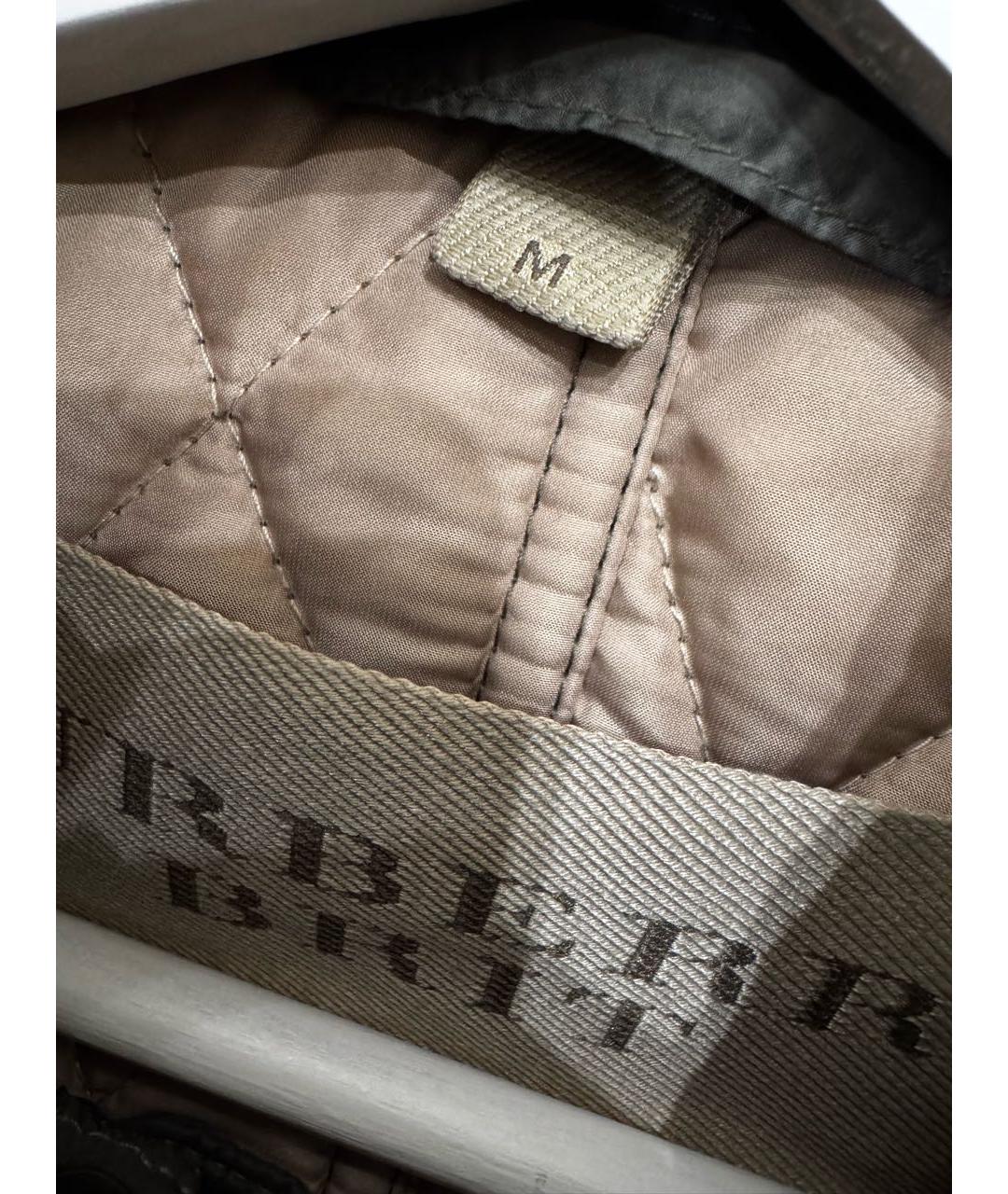 BURBERRY BRIT Хаки полиэстеровое пальто, фото 6