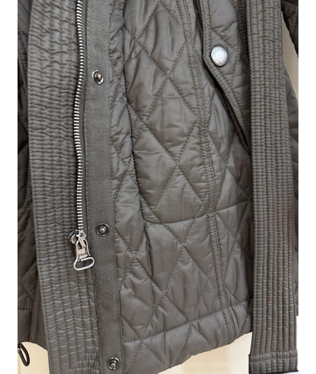 BURBERRY BRIT Хаки полиэстеровое пальто, фото 3