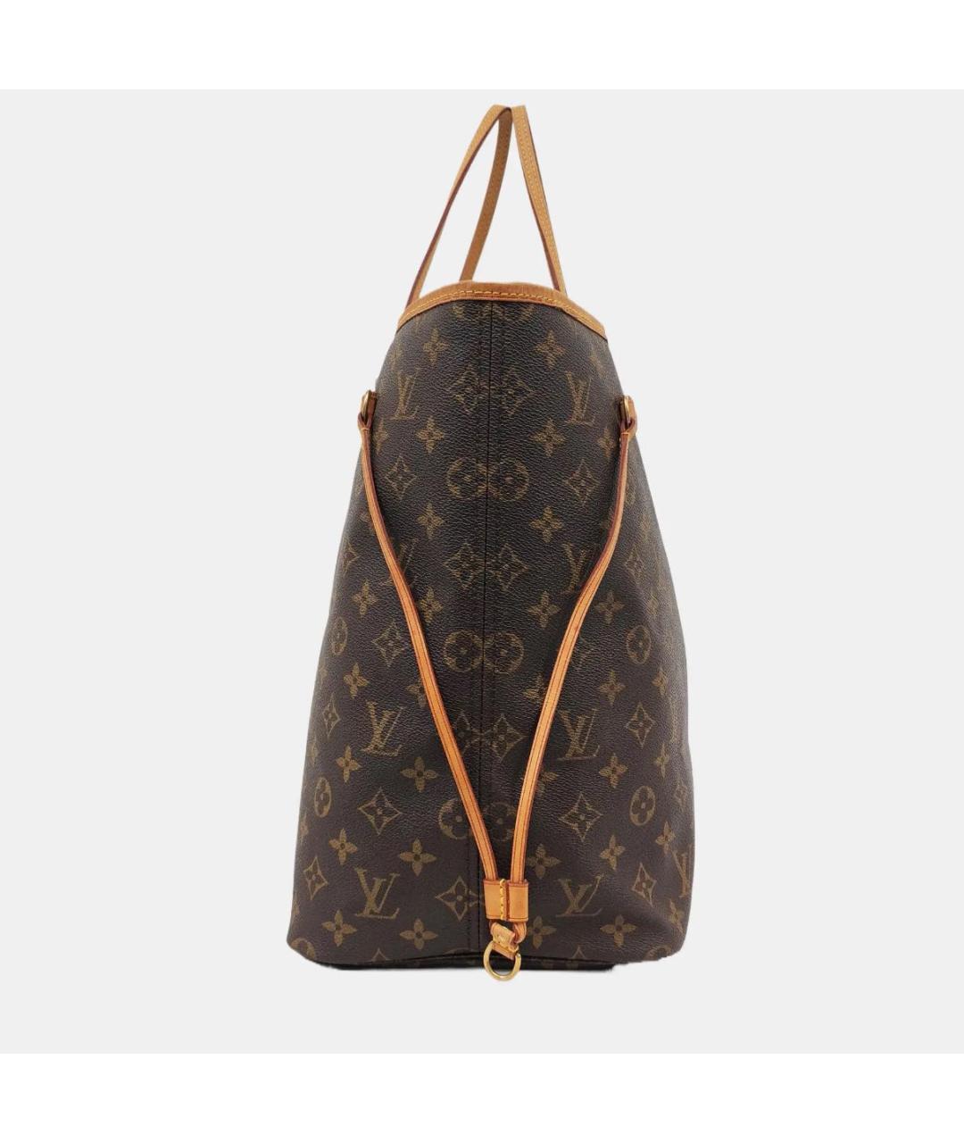 LOUIS VUITTON Коричневая кожаная сумка тоут, фото 2