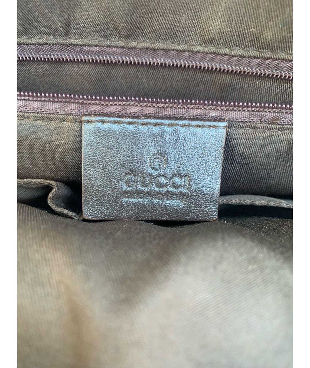 GUCCI Бежевая кожаная сумка на плечо, фото 3