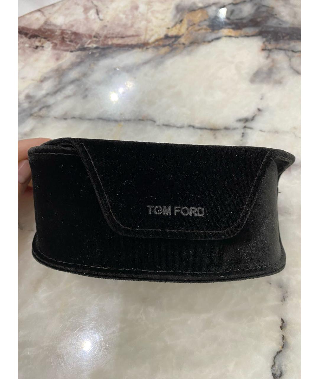 TOM FORD Черные пластиковые солнцезащитные очки, фото 4