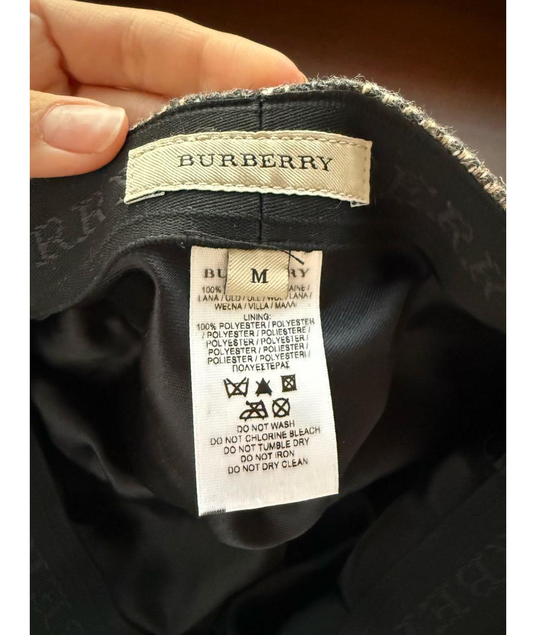 BURBERRY Бежевая шерстяная кепка, фото 6