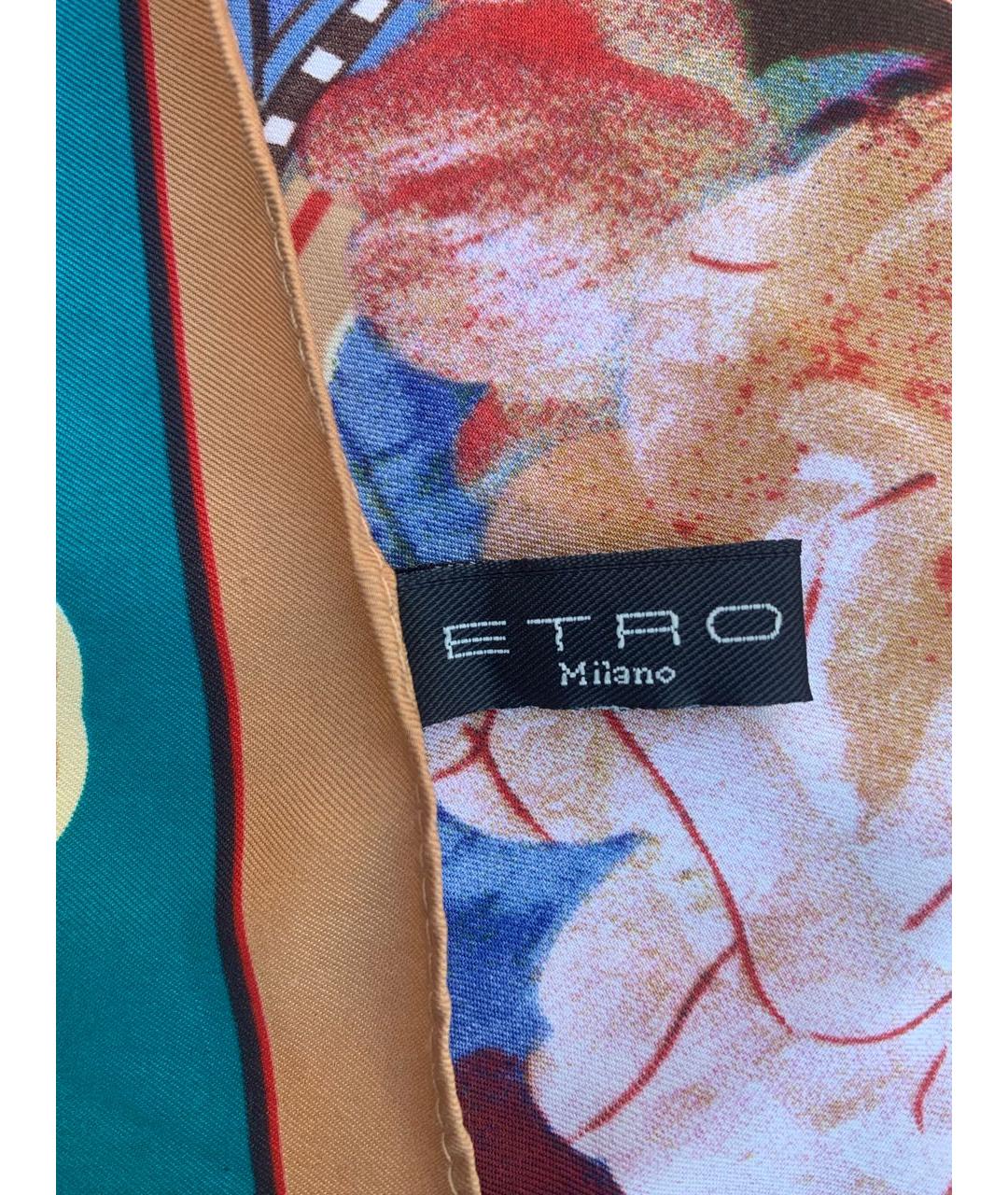 ETRO Мульти шелковый платок, фото 5