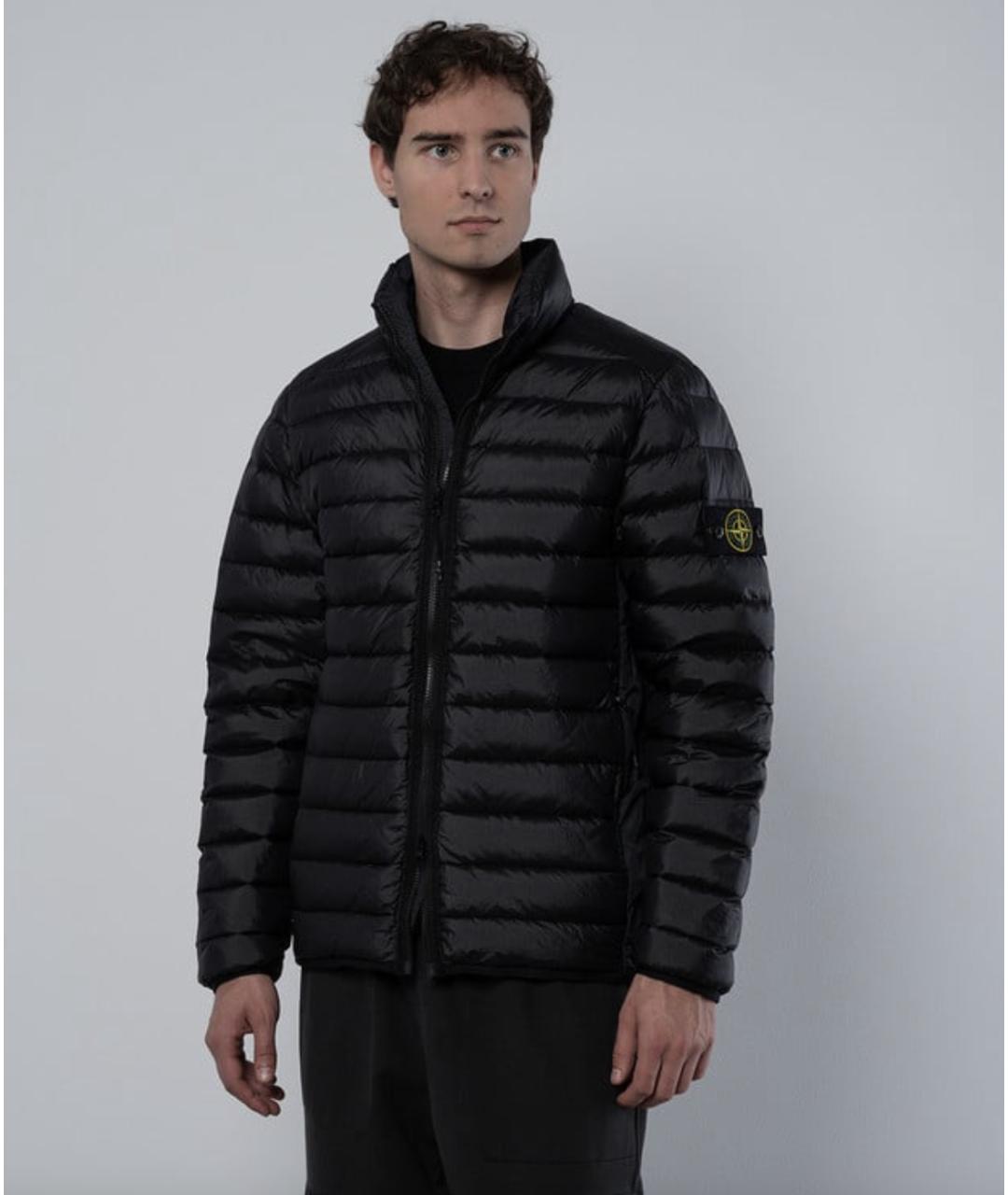 STONE ISLAND Темно-синяя полиамидовая куртка, фото 2