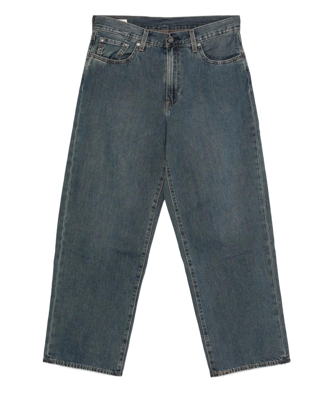 LEVI'S Синие хлопковые прямые джинсы, фото 1